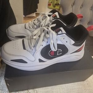 Champion Men's White and Black Sneakers